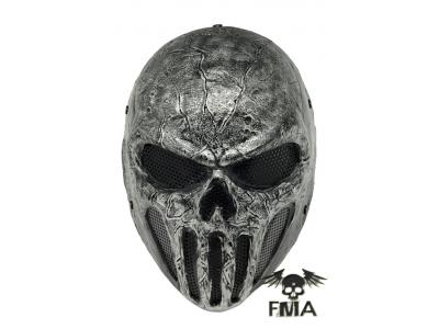 FMA Halloween   Wire Mesh "SKULL PUNISNER"  Gray Mask  tb577  Fr